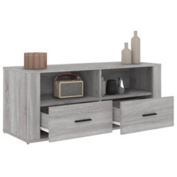 Walplus Tv Cabinet Grey Sonoma 100X35X40 Cm Engineered Wood - thumbnail 5