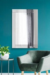 Mirroroutlet Oakley All Glass Triple Edge Bevelled Large Frameless Modern Mirror 120 X 80 Cm - thumbnail 1