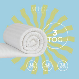 MHG Living 3 Tog Summer Duvet, Anti-Allergy Microfibre, Lightweight & Breathable Quilt - Double - thumbnail 8