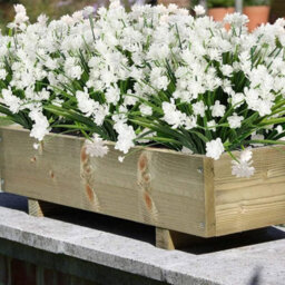 Artificial Flowering Plants, Uv - Resistant Outdoor Artificial Plants And Flowers - White, 8 Pieces - Rapanda - thumbnail 5