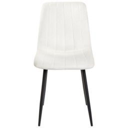Beliani Set Of 4 Dining Chairs Kalispell Velvet Off-White - thumbnail 5