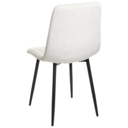 Beliani Set Of 4 Dining Chairs Kalispell Velvet Off-White - thumbnail 6