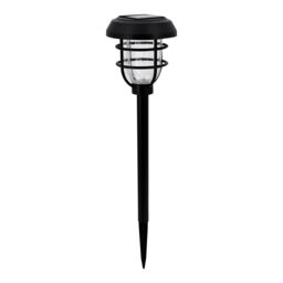 Black Cage Solar-Powered 4Lm Integrated Led Outdoor Stake Light - thumbnail 3
