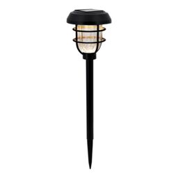 Black Cage Solar-Powered 4Lm Integrated Led Outdoor Stake Light - thumbnail 2