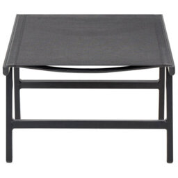 Beliani Garden Chair With Integrated Footrest, Black Textilene, Foldable 54 X 60 X 70 Cm - thumbnail 2