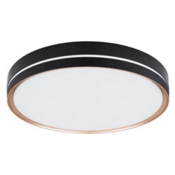 Luminosa Lighting Luminosa Manni 48.5Cm Integrated Led Semi Flush Ceiling Light Black Led Dimmable 2700-6500K Remote Control - thumbnail 2