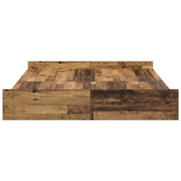 Berkfield Storage Bed Frame Old Wood 140 X 200 Cm Engineered Wood - thumbnail 6