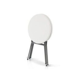 Sweeek - Pair Of Foldable High Tables White 81X81X110 Cm - Gala Tables X2 - thumbnail 9