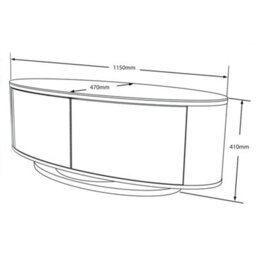 "Mda Designs Luna Beam Thru Remote-Friendly Up To 50"" Led/lcd/plasma Luxury Tv Cabinet Stand" - thumbnail 6
