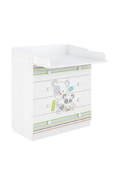 Shefa Line Shefa 800 Kids Changing Dresser Pandas White (2 Boxes) - thumbnail 3