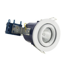 Forum Lighting Forum Electralite Ela-27466-Wht Yate Fixed Fire Rated Adjustable Downlight - White (11955) - thumbnail 1