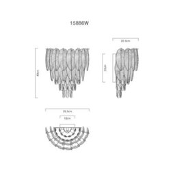 Luminosa Lighting Luminosa Dalton Wall Lamp Chrome 3X E14 - thumbnail 6
