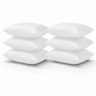 Aspire Homeware Bed Pillowcase 3 Pair -Soft Breathable Envelop Bedding White Pillow Covers, Plain Dyed Pillowcase Set, 50 X 75 Cm - image 1