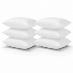 Aspire Homeware Bed Pillowcase 3 Pair -Soft Breathable Envelop Bedding White Pillow Covers, Plain Dyed Pillowcase Set, 50 X 75 Cm - thumbnail 1