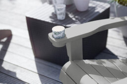 Keter Alpine Adirondack Chair Seat Sun Lounger Garden Light Grey - thumbnail 2