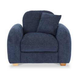Cloud Deep Blue Armchair - Fully Assembled By Roseland Furniture - thumbnail 2