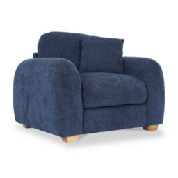 Cloud Deep Blue Armchair - Fully Assembled By Roseland Furniture - thumbnail 1