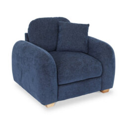 Cloud Deep Blue Armchair - Fully Assembled By Roseland Furniture - thumbnail 3