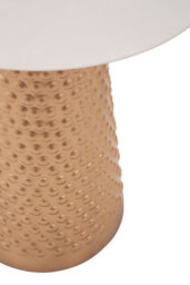 Orsina White Top Gold Base Side Table, Gold Finished Bedside Table For Home, Office, Lounge, Sofa - thumbnail 5