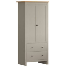 Lassic Vida Designs Arlington Grey 2 Door 2 Drawer Wardrobe (H)1875mm (W)840mm (D)495mm - thumbnail 9