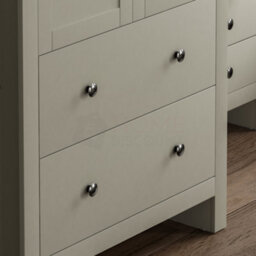 Lassic Vida Designs Arlington Grey 2 Door 2 Drawer Wardrobe (H)1875mm (W)840mm (D)495mm - thumbnail 8