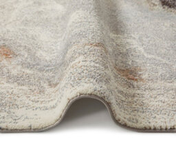 Ivory Grey Taupe Abstract Jute Polyester Modern Living Room, Bedroom Rug - 240Cm X 330Cm - thumbnail 2