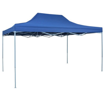 Berkfield Professional Folding Party Tent 3X4 M Steel Blue - image 1