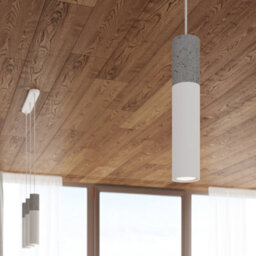 Sollux Lighting Borgio Concrete & Steel White 3 Light Classic Pendant Ceiling Light - thumbnail 8