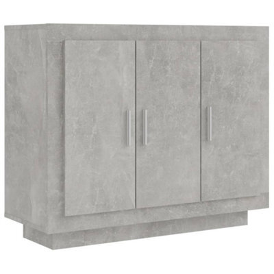 Vidaxl Sideboard Concrete Grey 92X35X75 Cm Engineered Wood - image 1