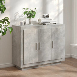 Vidaxl Sideboard Concrete Grey 92X35X75 Cm Engineered Wood - thumbnail 2