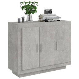Vidaxl Sideboard Concrete Grey 92X35X75 Cm Engineered Wood - thumbnail 4