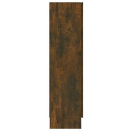 Berkfield Vitrine Cabinet Smoked Oak 82.5X30.5X115 Cm Engineered Wood - thumbnail 7