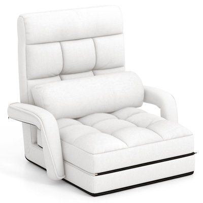 Gainoom 6-Position Floor Chair Comfy Padded Chaise Lounge Chair With Back Support - image 1