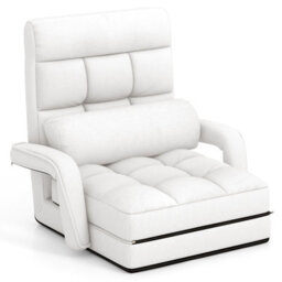 Gainoom 6-Position Floor Chair Comfy Padded Chaise Lounge Chair With Back Support - thumbnail 1