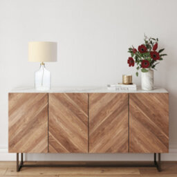 Happy Homewares Contemporary Elegant Table Lamp With Clear Glass Base And Oatmeal Linen Shade - thumbnail 6