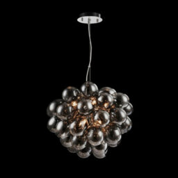 Luminosa Lighting Luminosa Balbo Ceiling Pendant Lamp Nickel, 8 Light, G9 - thumbnail 2