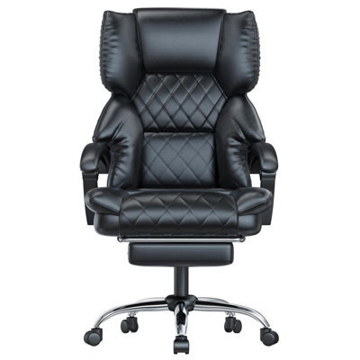 Onemill Executive Ergonomic Office Chair With Footrest And Lumbar Support-Black - image 1