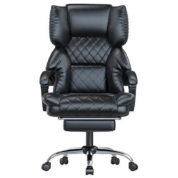 Onemill Executive Ergonomic Office Chair With Footrest And Lumbar Support-Black - thumbnail 1