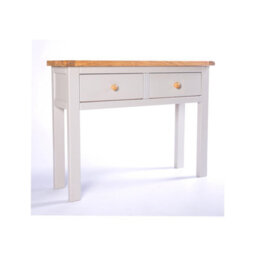 Cabinet Bits Argenta Light Grey 2 Drawer Console Table Wood Knob - thumbnail 3
