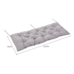 Living And Home Garden Bench Swing Chair Seat Pad Cushion Rectangular Seat Pad For Indoor Ourdoor,light Grey - thumbnail 5