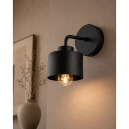 Luminosa Lighting Luminosa Simply Dome Wall Lamp Black 1X E27 - thumbnail 3
