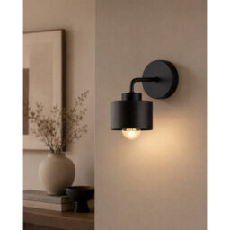Luminosa Lighting Luminosa Simply Dome Wall Lamp Black 1X E27 - thumbnail 2