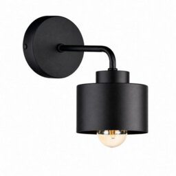Luminosa Lighting Luminosa Simply Dome Wall Lamp Black 1X E27 - thumbnail 1