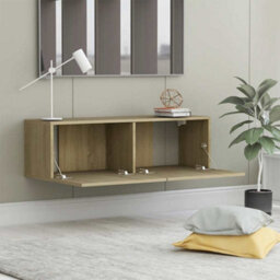 Walplus Tv Cabinet Sonoma Oak 100X30X30 Cm Engineered Wood - thumbnail 3