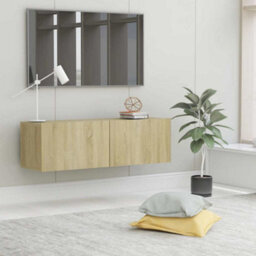 Walplus Tv Cabinet Sonoma Oak 100X30X30 Cm Engineered Wood - thumbnail 1