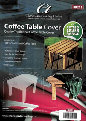 Charles Taylor Traditional Coffee Table Outdoor Furniture Fitted Cover Green - image 1