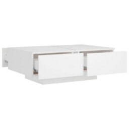 Vidaxl Coffee Table White 90X60X31 Cm Engineered Wood Coffee Tables - thumbnail 5