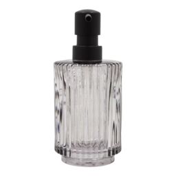 GoodHome Atocha Grey Glass Freestanding Soap Dispenser - thumbnail 2