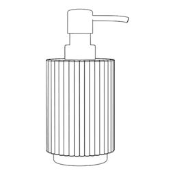 GoodHome Atocha Grey Glass Freestanding Soap Dispenser - thumbnail 6