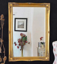 Mirroroutlet Hamilton Vintage Gold Antique Design Wall Mirror 107 X 76 Cm - thumbnail 3